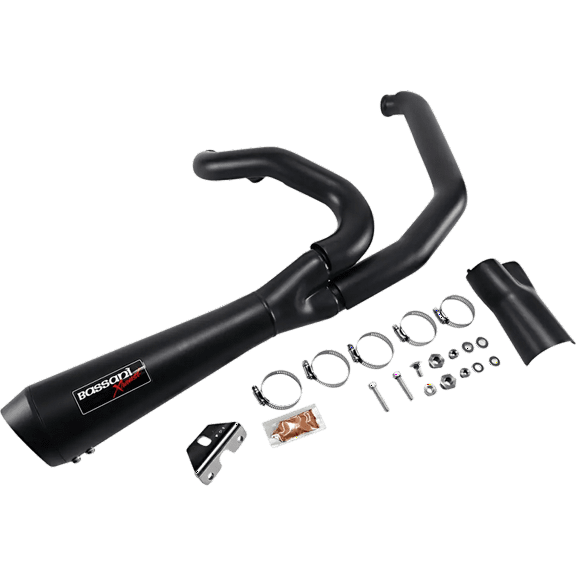 Bassani Road Rage Short Black 2-into-1 Exhaust System (1F42RB)