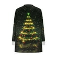 thumbnail image 4 of MaFYtyTPR Women's Long Sleeve Tops Fashion Christmas Exquisite Printed Loose Casual Pullover Round Neck Warm Top Green S, 4 of 4