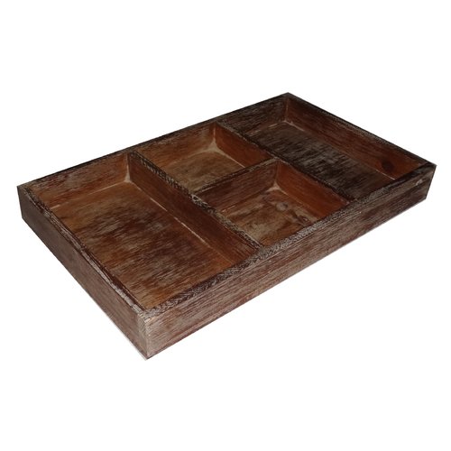 Cheungs Natural Wood Compartment Tray