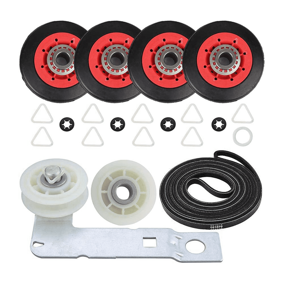 2X 4392067 Dryer Repair Kit &W10837240 Dryer Idler,279640 Idler Pulley Compatible ,Replaces 4392067VP 80047