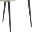 thumbnail image 4 of Benjara Cid Julie 22 Inch Side Dining Chair Set of 2, Beige Faux Leather, Iron Legs, 4 of 6