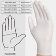 thumbnail image 6 of Hands DIY 100pcs Professional Nitrile Gloves Multi-Purpose Vinyl Gloves Safety Work Gloves Latex Powder Free Gardening Nitrile Gloves for Home Kitchen Outdoor Use 9 Inch, 6 of 7