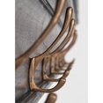 thumbnail image 6 of Home Wall Decorative Antique Brass Hardware 8 Hook Coat Rack - Black, 6 of 7