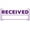 Purple, variant on Printtoo Received Self Inking Rubber Stamp Pre-Inked Office Stamp- Home Office Business Stationery, 47 x 20 mm Black