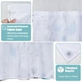 thumbnail image 6 of Ikfashoni Hookless Shower Curtain with Snap in Liner, Teal Floral Waterproof No Hook Mesh Window Bath Curtain, 71"X74", 6 of 8