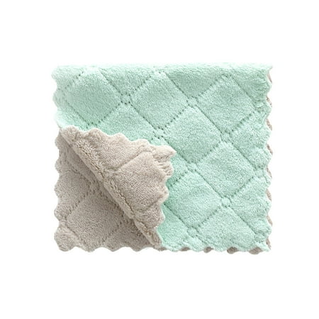 

Uorcsa Dish Towels Double-Sided 2022 Kitchen Kitchen Printing 27 X 16 Coral Fleece Absorbent