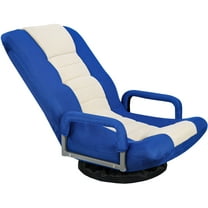ZOPan 360° Swivel Gaming Chair Multipurpose Folding Floor Chair w/Armrest Adjustable
