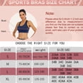 thumbnail image 6 of Women's Sports Bras, High Impact Strappy Sports Bra Seamless Padded Sports Bra Yoga Bras Workout Bra Activewear Bra(Blue, XL), 6 of 6