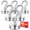 Silvery, variant on 6 Pack Magnetic Hooks, 40Lbs Heavy Duty Cruise Magnet Hooks for Fridge, Classroom, Cabins, Grill, Kitchen, Garage, Workplace and Office
