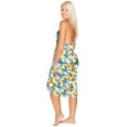 thumbnail image 4 of LA LEELA Women's Summer Beachwear Sarong Coverups Swimsuit Bikini Beach Wraps Pareo Swimwear Swim Cover ups for Women One Size Tiny Sunflower, Multicolor, 4 of 5