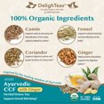 thumbnail image 2 of DelighTeas Ayurvedic CCF Ginger Tea - Cumin, Coriander, Fennel, Ginger Detox Tea - Enhances Nutrient Absorption (Loose Tea, 35 Servings, 3 oz.), 2 of 7
