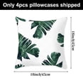 thumbnail image 2 of Funda de almohada tropical de verano Laklulu con estampado de hojas de palma y plantas verdes, funda de almohada con decoración hawaiana para sofá familiar, 2 of 5
