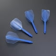 thumbnail image 3 of EeaseMX 4 plumas de dardos de hilo fino transparente, accesorio para dardos, para deportes al aire libre e interior (hilo fino y fino, azul), 3 of 7