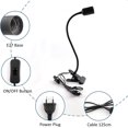 thumbnail image 5 of Enchufe E27 Negro BRI con Abrazadera y Clip Cuello de Cisne Ajustable Cable con Interruptor Europeo, 5 of 5