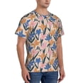 thumbnail image 2 of Qekee Lilies Flowers Classic Fit T-Shirt Men's Shirt Men's Tight Short Sleeves for Exercise, Running, Mountaineering - Lilies Flowers, 2 of 9