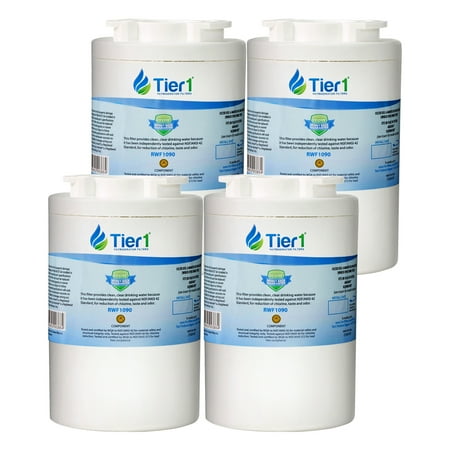 Tier1 WF401 Refrigerator Water Filter 4-pk | Replacement for Amana 12527304, Clean N Clear 12527304, WF401S, WF401P, Kenmore 46-9014, 46-9904, Fridge Filter
