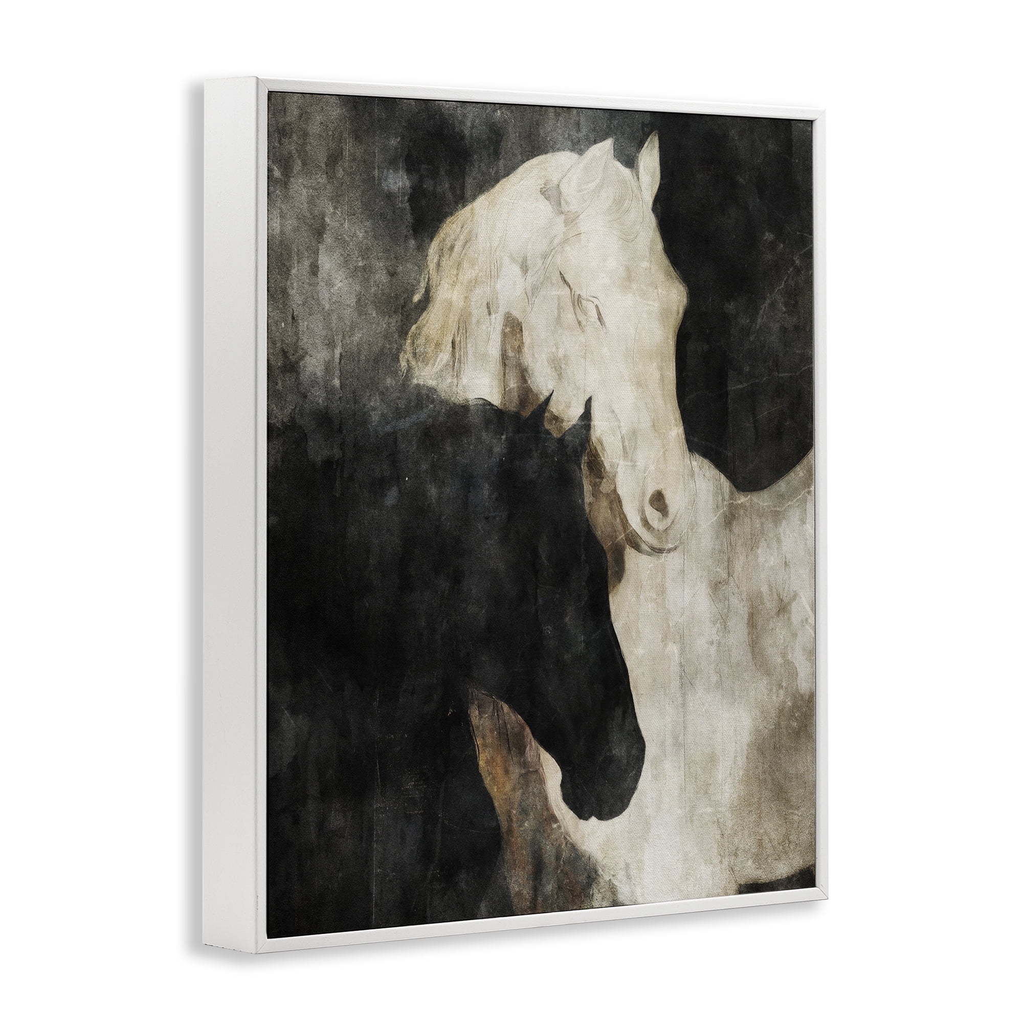 Stupell Industries Dual Spirit Horses White Framed Giclee Art, design by Svetlana Aleynikova