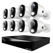 Night Owl 12 Channel DVR Security System with 2TB Hard Drive and 8 Wired 4K Resolution Cameras