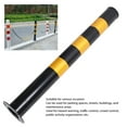 thumbnail image 4 of Sturdy Steel Pipe, Bright Warning Color, Stable Base 29.5in Safety Bollard Post, Cold Rolled Steel, Rounded Edges with 130mm Base Diameter, for Hazard Warning, Traffic Control, 4 of 7
