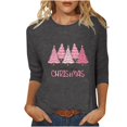 thumbnail image 2 of Qertyioot Chandail en Molleton Décontracté de Noël pour Femmes, Manches Longues Col Rond Imprimé Ample, 2 of 5