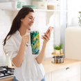 thumbnail image 5 of Yayeee 30oz Stainless Steel Tumbler with Straw and Handle Double-Wall Insulated Travel Water Bottle, Colorful Plants, 5 of 8