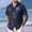 Blue, variant on Zivyakyron Short Sleeve Mens Shirt Beach Summer Holiday Clothes for Men Collared Graphic Casual Loose Top