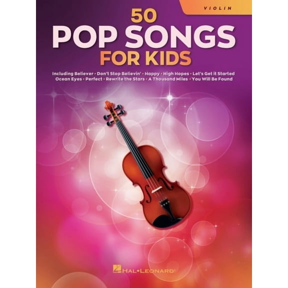 50 Pop Songs for Kids for Violin, (Paperback)