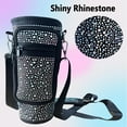 thumbnail image 2 of Bling Water Bottle Holder with Adjustable Strap & Straw Cover for Cup 40 oz Tumbler with Handle, Water Bottle Carrier Bag with Phone Pocket & Carabiner for Cup Accessories, 2 of 7