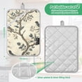 thumbnail image 6 of Yayeee Pot Holders Kitchen Heat Resistant with Pocket 7"x9.8" Cotton Oven Cooking Hot Pads, Beige Birds, 6 of 7