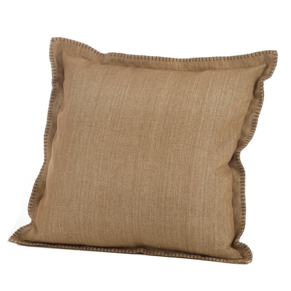 Natural Color Whip Stitched Boarder Pillow (Includes Cover & Filling), 20" Square (1 Piece)