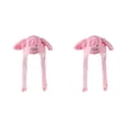 thumbnail image 1 of Jumpingount Funny Plush Piggy Hat Pig Ears Movable Popping The Up Pressing  Paws 2piezas Rosa, 1 of 1
