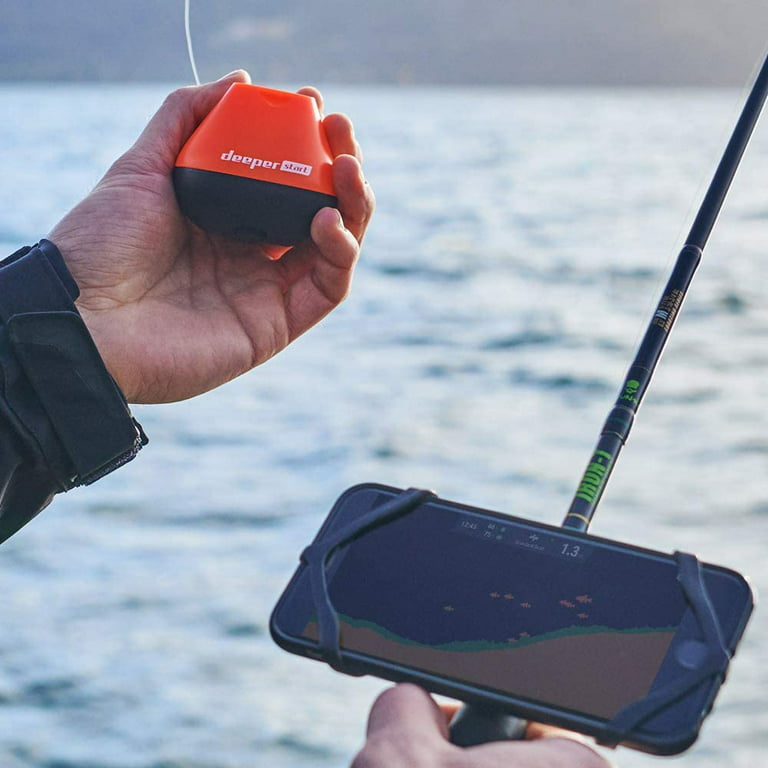 Deeper START Smart Fish Finder Castable Wi-Fi fish finder for recreational  fishing from dock, shore or bank Deeper START Fishfinder