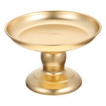 UPOUART Golden Metal Fruit Plate 1Pack High Base Design for Home and Shop Use