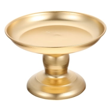 UPOUART Golden Metal Fruit Plate 1Pack High Base Design for Home and Shop Use