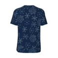 thumbnail image 3 of Balery Snowflake Dark Blue Baseball Jersey for Men Casual Button Down Shirts Short Sleeve Active Team Sports Uniform-Medium, 3 of 9