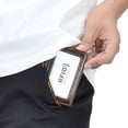 thumbnail image 4 of Men’s Bifold Front Pocket Wallet Genuine Leather RFID Blocking Card Billfold, Coffee, 4 of 6
