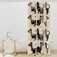 thumbnail image 2 of Dachshund Waterproof Bathroom Curtain Set with Hooks, Printed Shower Curtains for Bathroom Decoration, 2 of 6