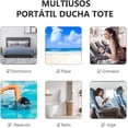 thumbnail image 2 of Bolsa de Ducha de Malla, Organizr de Malla Portatil, con Ganchos y 5 Bolsillos, Gran Capacidad Bolsa de Malla Colgante de Baño, Drenaje Rápido, para la Universitario, Viaje, Gimnasio, Natación, 2 of 4