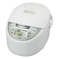 thumbnail image 1 of Tiger JAX-R Series 10Cup White Micom Rice Cooker With Tacook Cooking Plate, 1 of 4
