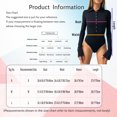 thumbnail image 6 of iEFiEL Womens Casual One Piece Turn-Down Collar Bodysuit Daily Wear V Neck Long Sleeve Romper Office Work Bodysuit Black S, 6 of 6
