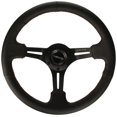 thumbnail image 1 of NRG Innovations NRG-RST-018R-RS Reinforced Steering Wheel 350mm Sport Steering Wheel (3" Deep) Black Leather with Red Stitching, Slit Spoke Design over Circular Cut-Outs, 1 of 4