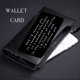 thumbnail image 4 of Inserto de billetera grabado Tarjeta de billetera de metal personalizada Regalos para esposo / esposa yeacher Tarjeta de cartera, 4 of 5