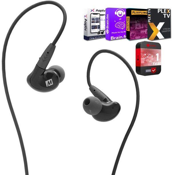 Auriculares intraurales MEE audio Pinnacle P2 Hi Fidelity negros