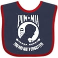 thumbnail image 3 of Inktastic POW MIA White Boys or Girls Baby Bib, 3 of 4
