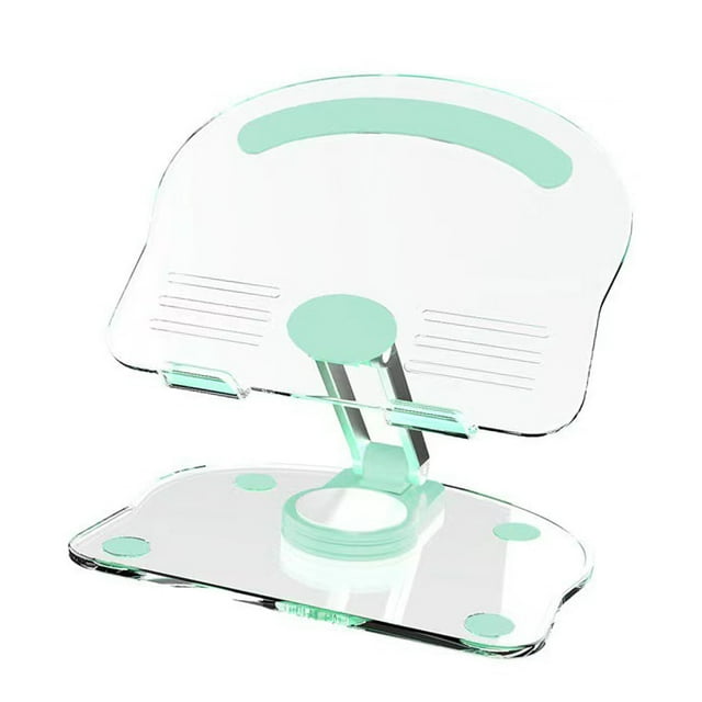 Support de Tablette pour Bureau, Support de Tablette de Bureau Réglable, Support d'Écran Portable Rotatif à 360°, Rehausseur Universel Pliable pour Tablette avec Base Stable, pour Maison Bureau Chambre