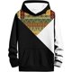 thumbnail image 3 of Men's Printed Hooded Pullover Winter Sweatshirt with Long Sleeves Casual Gradient Color Lightweight Streetwear Outdoor Hoodie Black S, 3 of 3