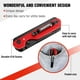thumbnail image 4 of Cuchillo plegable/navaja multiusos WORKPRO 2 en 1 con 10 hojas, color rojo, 4 of 8