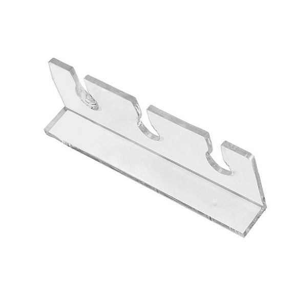 Acrylic Wall Mount Wine Glass Holder Rack for Kitchen Cabinet and Bar - Clear Design