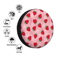 thumbnail image 4 of Bingfone Fraise pour Housse de Pneu de Rechange Imperméable Protecteurs de Roue Universels pour RV Véhicule Récréatif Remorque de Voyage SUV Camion-15 Pouces, 4 of 6