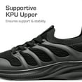 thumbnail image 4 of BURUDANI Boys Girls Slip-On Sneakers, Kids’ Athletic Running Tennis Shoes, Breathable Lightweight Sports School Footwear, 4 of 6